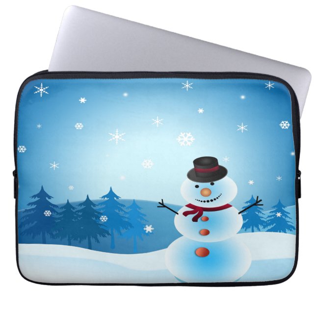 HOUSSE POUR ORDINATEUR PORTABLE ICE MAN DIT : JETEZ NOËL (Devant)