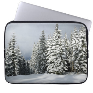 Housse Pour Ordinateur Portable Ice & Snow   Pine Woodland, Austria