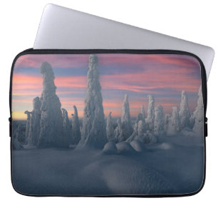 Housse Pour Ordinateur Portable Ice & Snow   Snow Covered Trees, Lapland, Finland