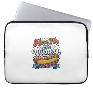 Housse Pour Ordinateur Portable Ici pour le maillot vintage hot dog Wieners_1