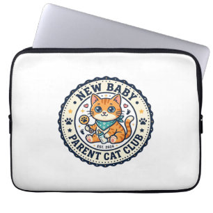 Housse Pour Ordinateur Portable Idée cadeau nouvelle maman chat - Nouveau bébé P