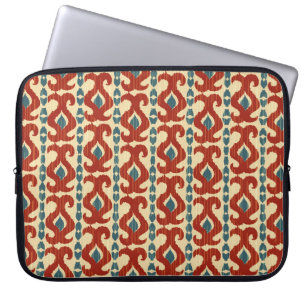 Housse Pour Ordinateur Portable Ikat Elegance : Conception Motif transparente.