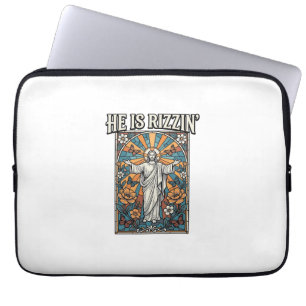 Housse Pour Ordinateur Portable Il est Rizzin Vintage Pâques Vitrail T-Shirt De
