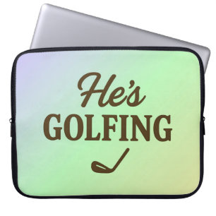 Housse Pour Ordinateur Portable Il fait du golf Golfeur drôle MAMAN Golf Week-end 