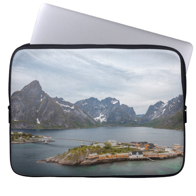 Housse Pour Ordinateur Portable Iles Lofoten Norvège (Devant)