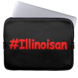 Housse Pour Ordinateur Portable "#Illinoisan " Joli design. Commandez dès maintena