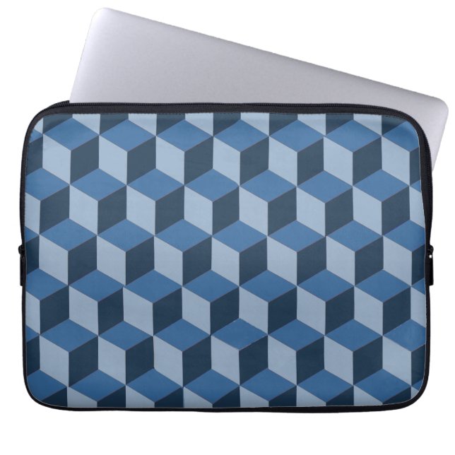 Housse pour ordinateur portable - Illusion de bloc (Devant)
