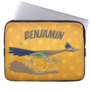 Housse Pour Ordinateur Portable Illustration amusante de la caricature d'oiseau du