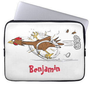 Housse Pour Ordinateur Portable Illustration amusante de poulet cool