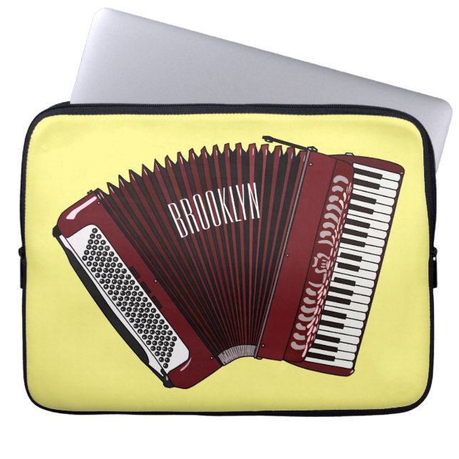 Housse Pour Ordinateur Portable Illustration d'accordion (Devant)