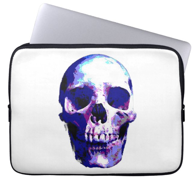 Housse Pour Ordinateur Portable Illustration d'art Pop Skull (Devant)