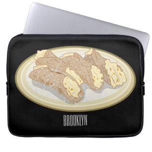 Housse Pour Ordinateur Portable Illustration de Cannoli