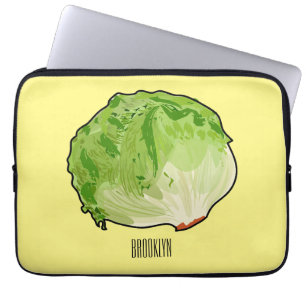Housse Pour Ordinateur Portable Illustration de caricature de laitue