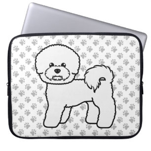 Housse Pour Ordinateur Portable Illustration de chien de dessin animé mignon Bicho