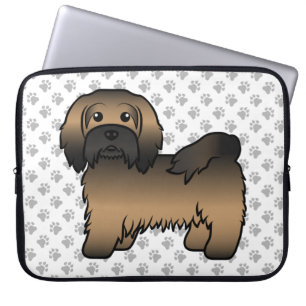 Housse Pour Ordinateur Portable Illustration de chien de dessin animé mignon havan