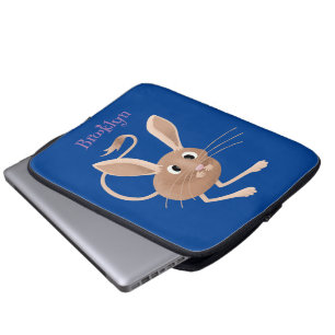 Housse Pour Ordinateur Portable Illustration de dessin animé de jerboa aux longues