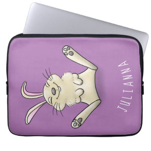 Housse Pour Ordinateur Portable Illustration de dessin de lapin lapin mou