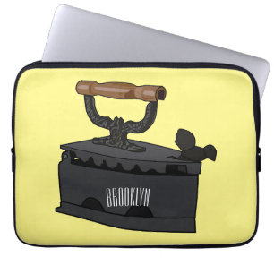 Housse Pour Ordinateur Portable Illustration de dessin en fer de Charbon