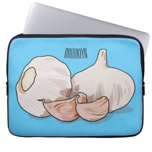 Housse Pour Ordinateur Portable Illustration de dessin sur l'ail