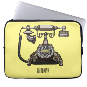 Housse Pour Ordinateur Portable Illustration de dessin téléphonique