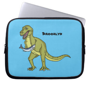 Housse Pour Ordinateur Portable Illustration de dinosaure T rex drôle
