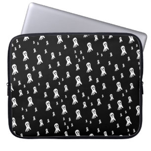 Housse Pour Ordinateur Portable Illustration de fantôme gothique effrayant