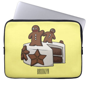 Housse Pour Ordinateur Portable Illustration de gâteau de pain d'épices