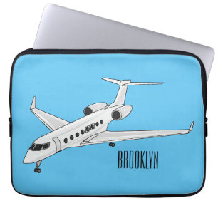 Housse Pour Ordinateur Portable Illustration de jet privé