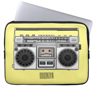 Housse Pour Ordinateur Portable Illustration de la bande dessinée radio