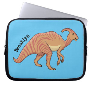 Housse Pour Ordinateur Portable Illustration de la caricature de dinosaure du para