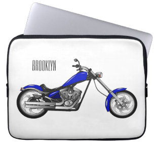 Housse Pour Ordinateur Portable Illustration de la moto à hélico