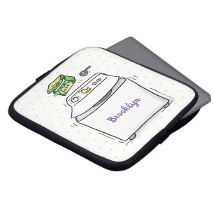 Housse Pour Ordinateur Portable Illustration de lave-linge mignonne