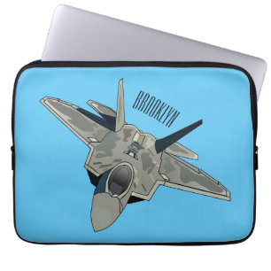 Housse Pour Ordinateur Portable Illustration de l'avion de chasse