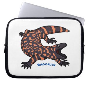 Housse Pour Ordinateur Portable Illustration de lézard géant affamé