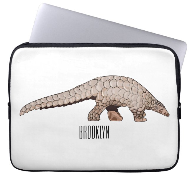 Housse Pour Ordinateur Portable Illustration de Pangolin (Devant)
