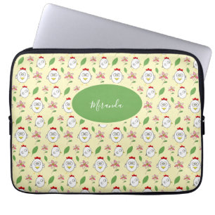 Housse Pour Ordinateur Portable Illustration de poulet au dessin mignon