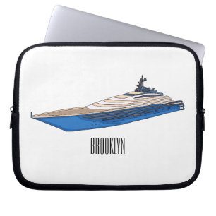 Housse Pour Ordinateur Portable Illustration de yacht