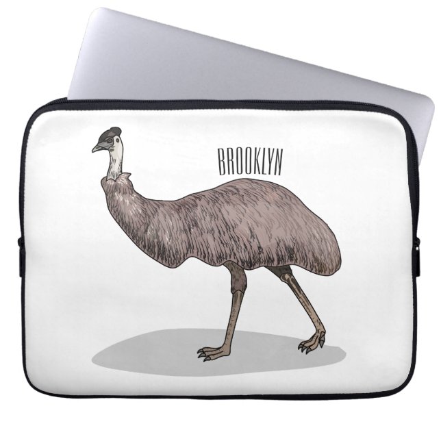 Housse Pour Ordinateur Portable Illustration d'Emu bird (Devant)