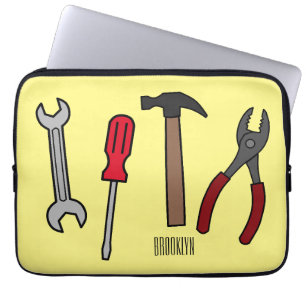 Housse Pour Ordinateur Portable Illustration des outils de menuiserie