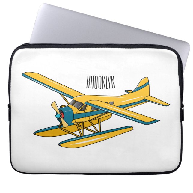 Housse Pour Ordinateur Portable Illustration d'hydravion (Devant)