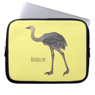 Housse Pour Ordinateur Portable Illustration d'oiseau de rhée
