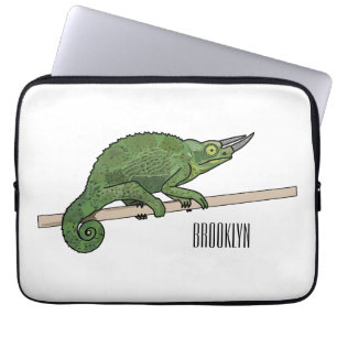 Housse Pour Ordinateur Portable Illustration du caméléon de Jackson