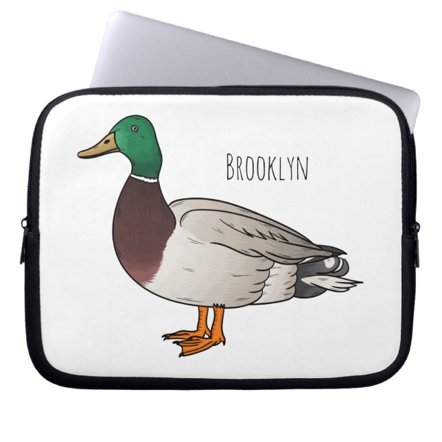 Housse Pour Ordinateur Portable Illustration du canard de Majard (Devant)