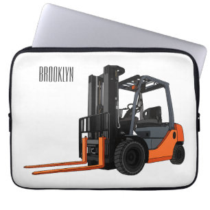 Housse Pour Ordinateur Portable Illustration du chariot élévateur