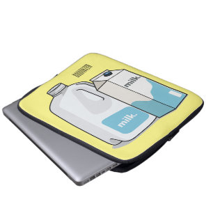 Housse Pour Ordinateur Portable Illustration du lait