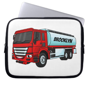 Housse Pour Ordinateur Portable Illustration du transport de carburant par camion-