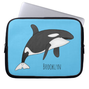 Housse Pour Ordinateur Portable Illustration d'une baleine tueuse