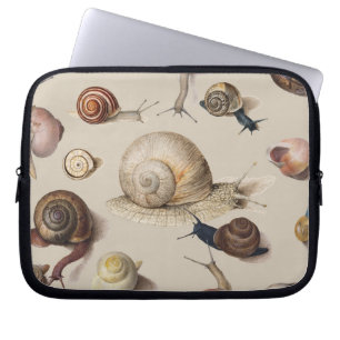Housse Pour Ordinateur Portable Illustration scientifique de vieux escargots de ja