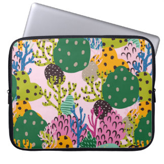 Housse Pour Ordinateur Portable Illustration sous-marine brillante motif avec beau
