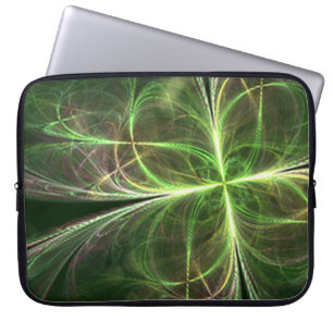 Housse Pour Ordinateur Portable Imaginaire Abstrait Quatre Feuilles